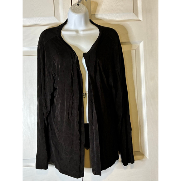 Chico's Sweaters - Women's Chico's Black Travelers Cardigan Size L